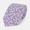 View 1 of product Multi-coloured Circle Lilac Printed Silk Tie