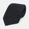 View 1 of product Green and Navy Micro Dot Silk Tie