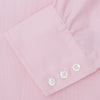 View 4 of product Pink Royal Oxford Cotton Shirt with Button-Down Collar and 3-Button Cuffs