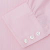 Pink Royal Oxford Cotton Shirt with Button-Down Collar and 3-Button Cuffs