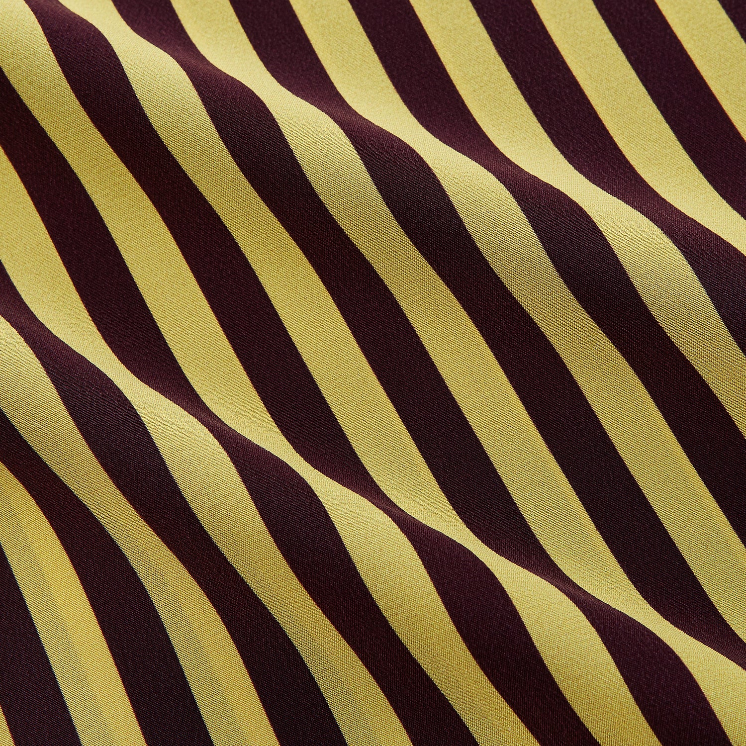 View 3 of product Yellow and Burgundy Candy Stripe Silk Weekend Fit Harold Shirt