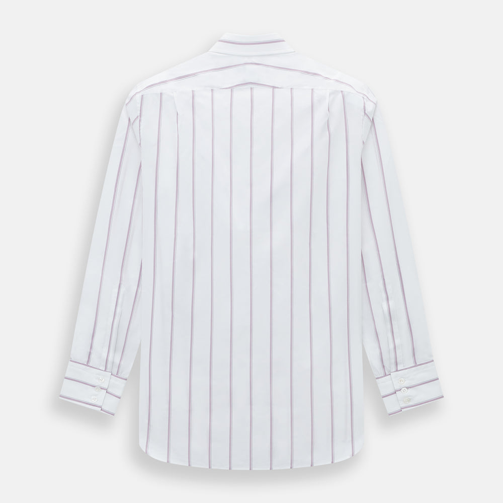 Antique Pink Track Stripe Mayfair Shirt