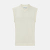 View 1 of product Ecru Fine Merino V-Neck Vest