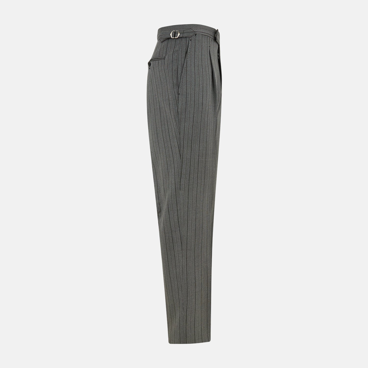 View 4 of product Grey Multi Pinstripe Morning Dress Trousers