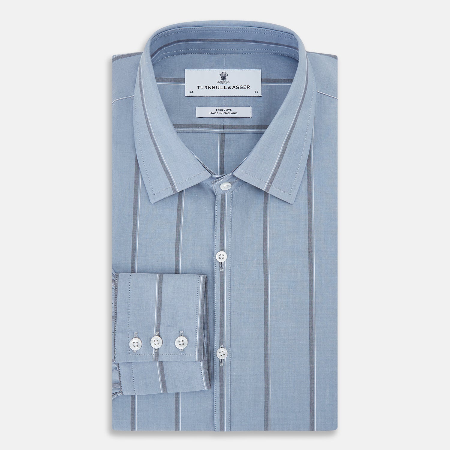 View 5 of product Steel Blue Track Stripe Westminster Shirt