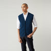 View 1 of product Navy Sleeveless Cashmere Cardigan