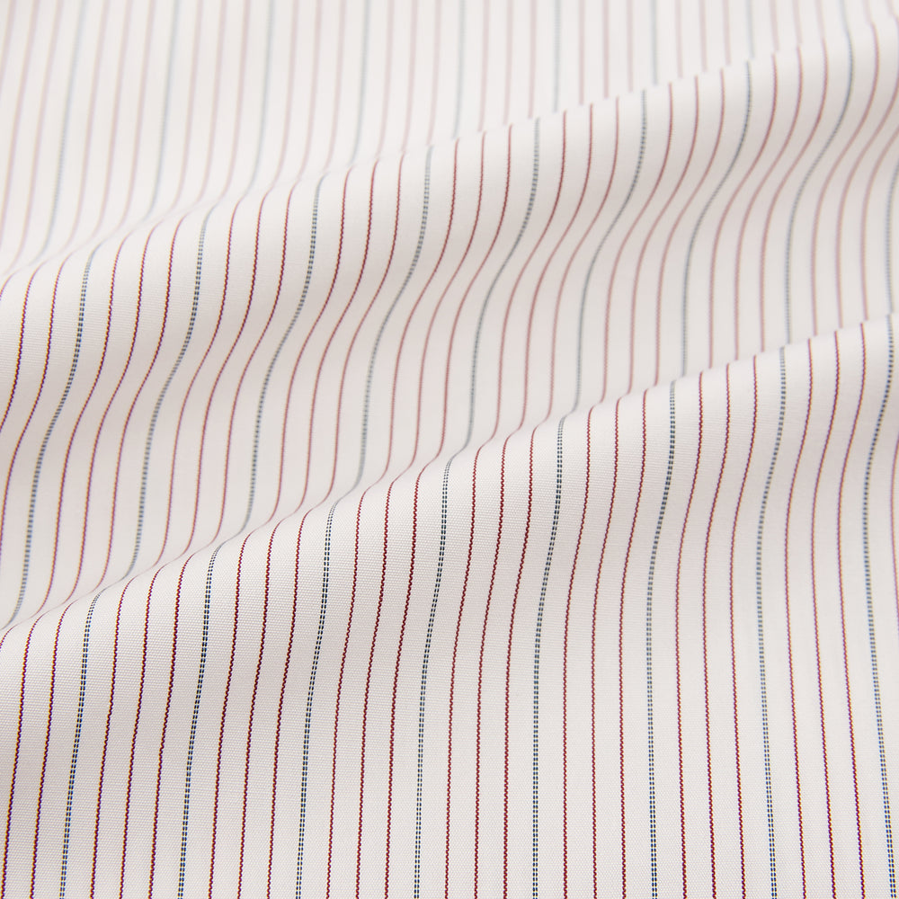 Burgundy Multi Hairline Stripe Mayfair Shirt
