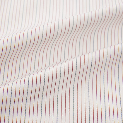 Burgundy Multi Hairline Stripe Mayfair Shirt Image 5