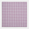 View 3 of product Hand Rolled Purple Graph Overlay Check Handkerchief