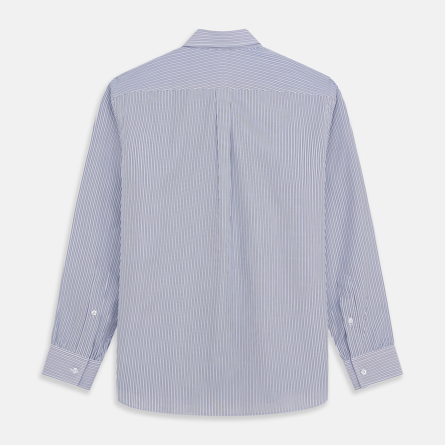 View 5 of product Blue Multi Stripe Cotton RE-PURPOSE Weekend Fit Finch Shirt