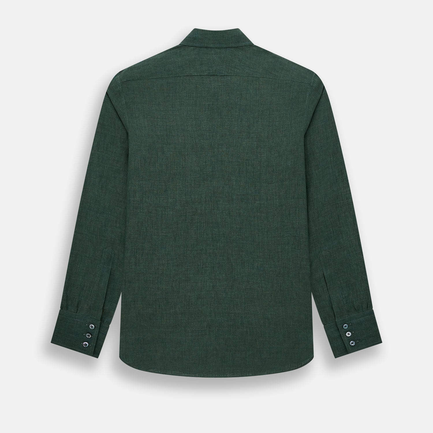View 3 of product Forest Green Linen Westminster Shirt