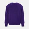 View 3 of product Purple Merino V-Neck Jumper