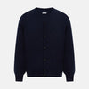 View 1 of product Navy Fine Merino V-Neck Cardigan