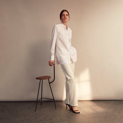 White Cotton Lauren Shirt Image 11