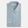 View 5 of product Light Petrol Micro Tattersall Check Mayfair Shirt