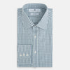 Light Petrol Micro Tattersall Check Mayfair Shirt