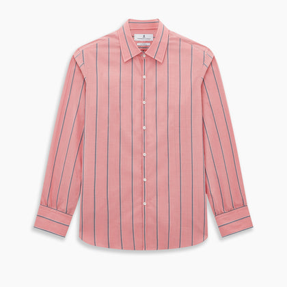 Coral Pink Track Stripe Westminster Shirt Image 8
