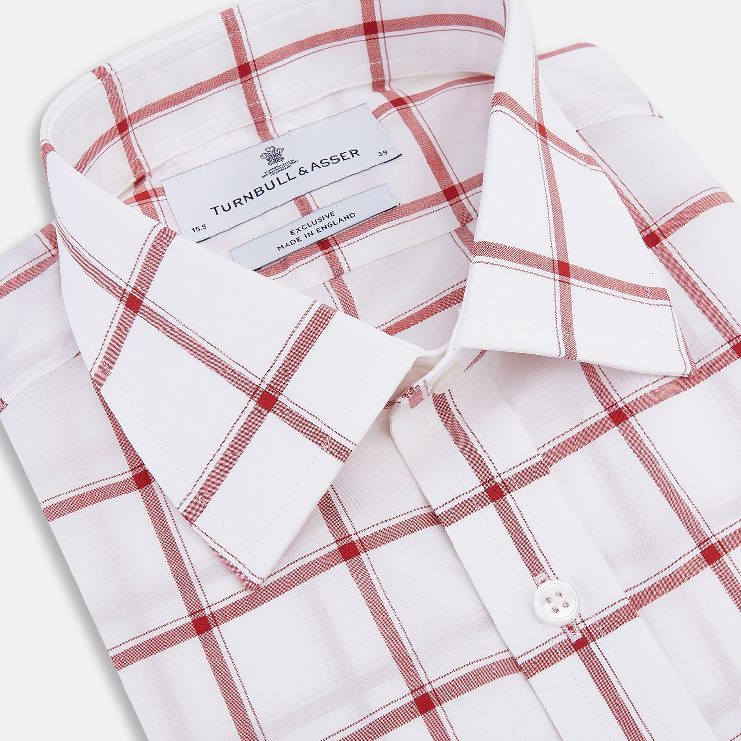 View 2 of product Dark Red Grid Check Mayfair Shirt