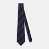 View 2 of product Purple And Navy Block Stripe Silk Blend Tie