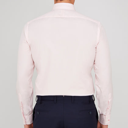 Pink Slim Fit Poplin Shirt Image 2