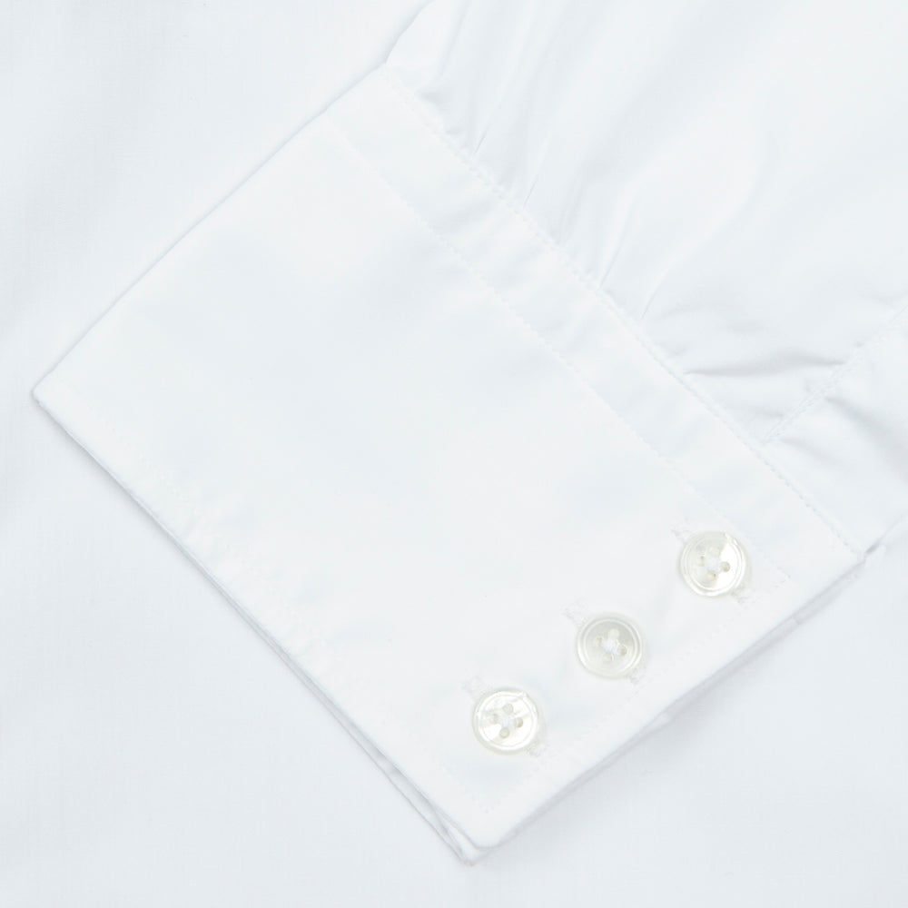 Two-Fold 200 White Cotton Shirt with Regent Collar and 3-Button Cuffs