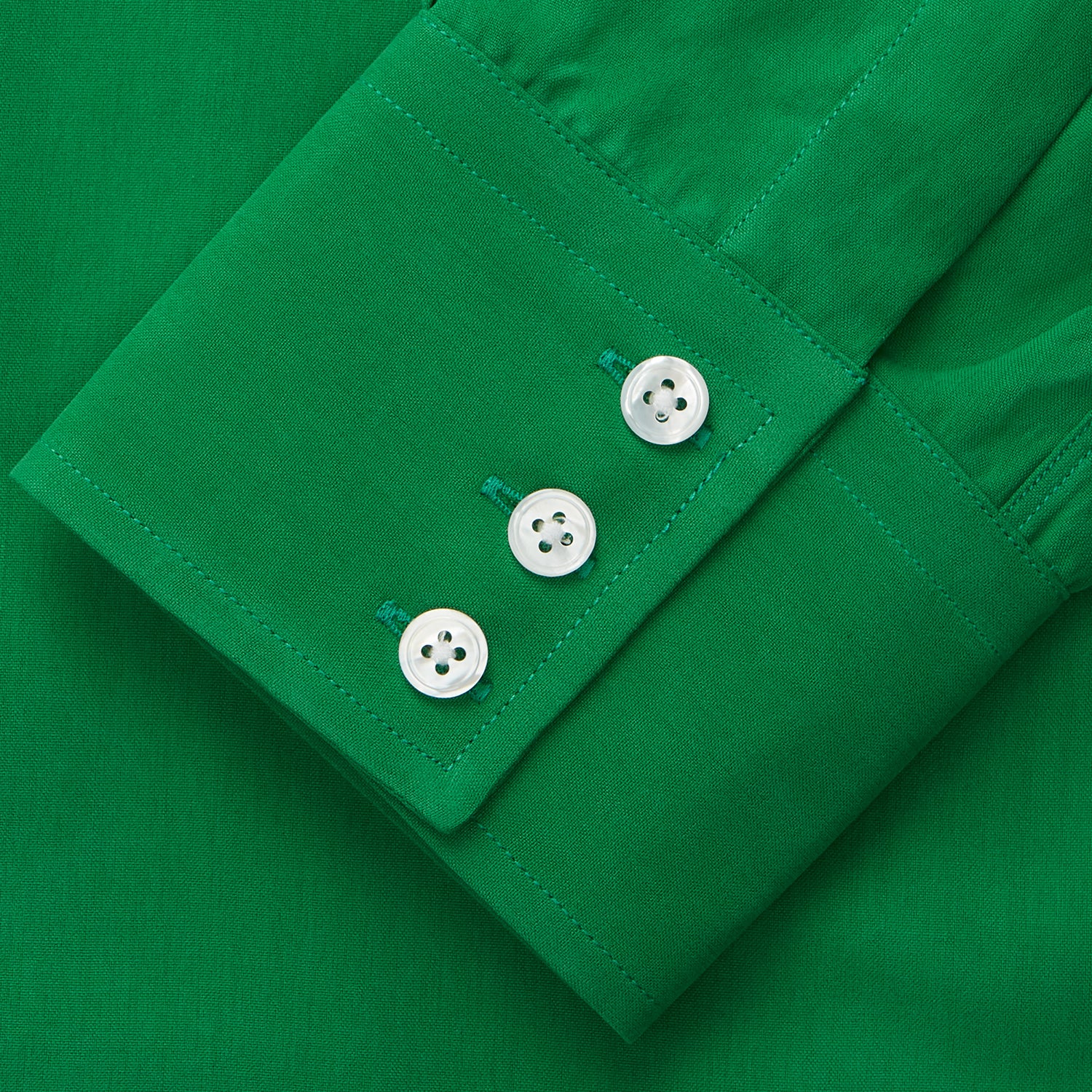 View 3 of product Green Sandwashed Silk Regular Fit Mayfair Shirt