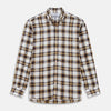 View 1 of product Brown Multi Check Linen Weekend Fit Hayne Shirt