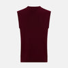 View 3 of product Burgundy Cashmere Round Neck Vest