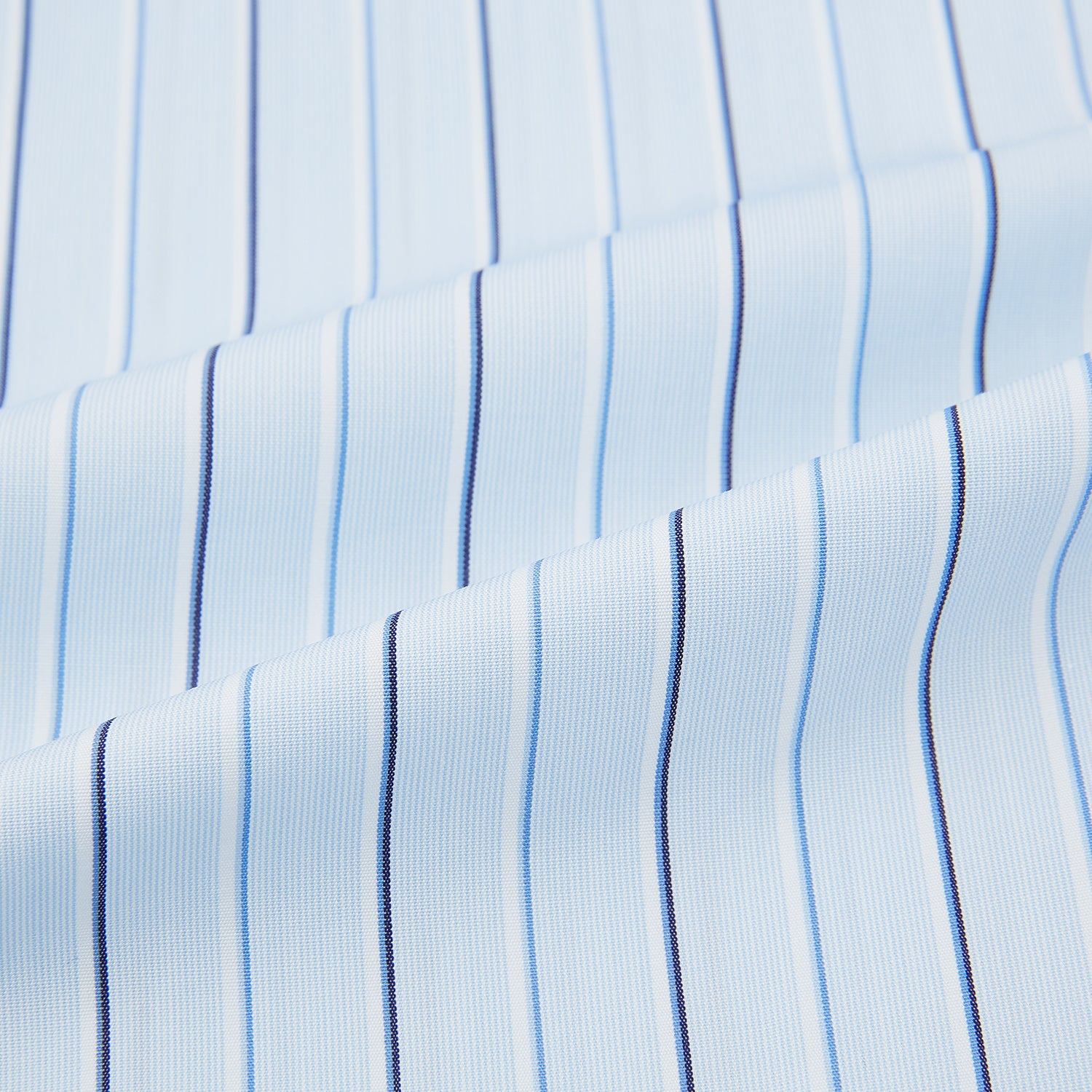 View 6 of product Navy and Blue Combination Stripe Mayfair Shirt