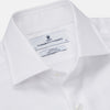 View 2 of product White Herringbone Tailored Fit Shirt With Kent Collar
