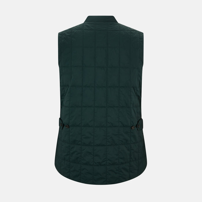 Forest Green Quilted Gilet Image 2