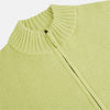 View 2 of product Melon Green Merino High Neck Zipped Cardigan