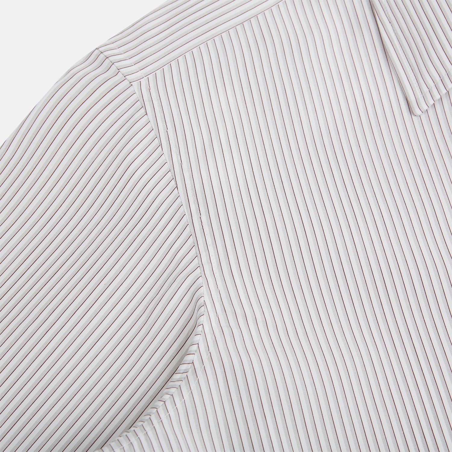 View 6 of product Coffee and Grey Shadow Pinstripe Westminster Shirt