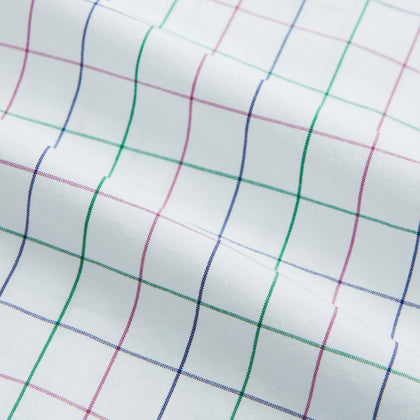Pink Grid Check Mayfair Shirt Image 5