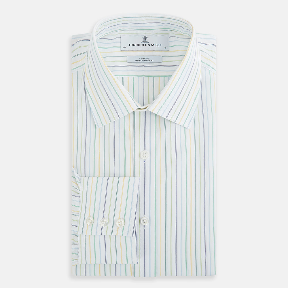Multi Tone Double Pinstripe Mayfair Shirt