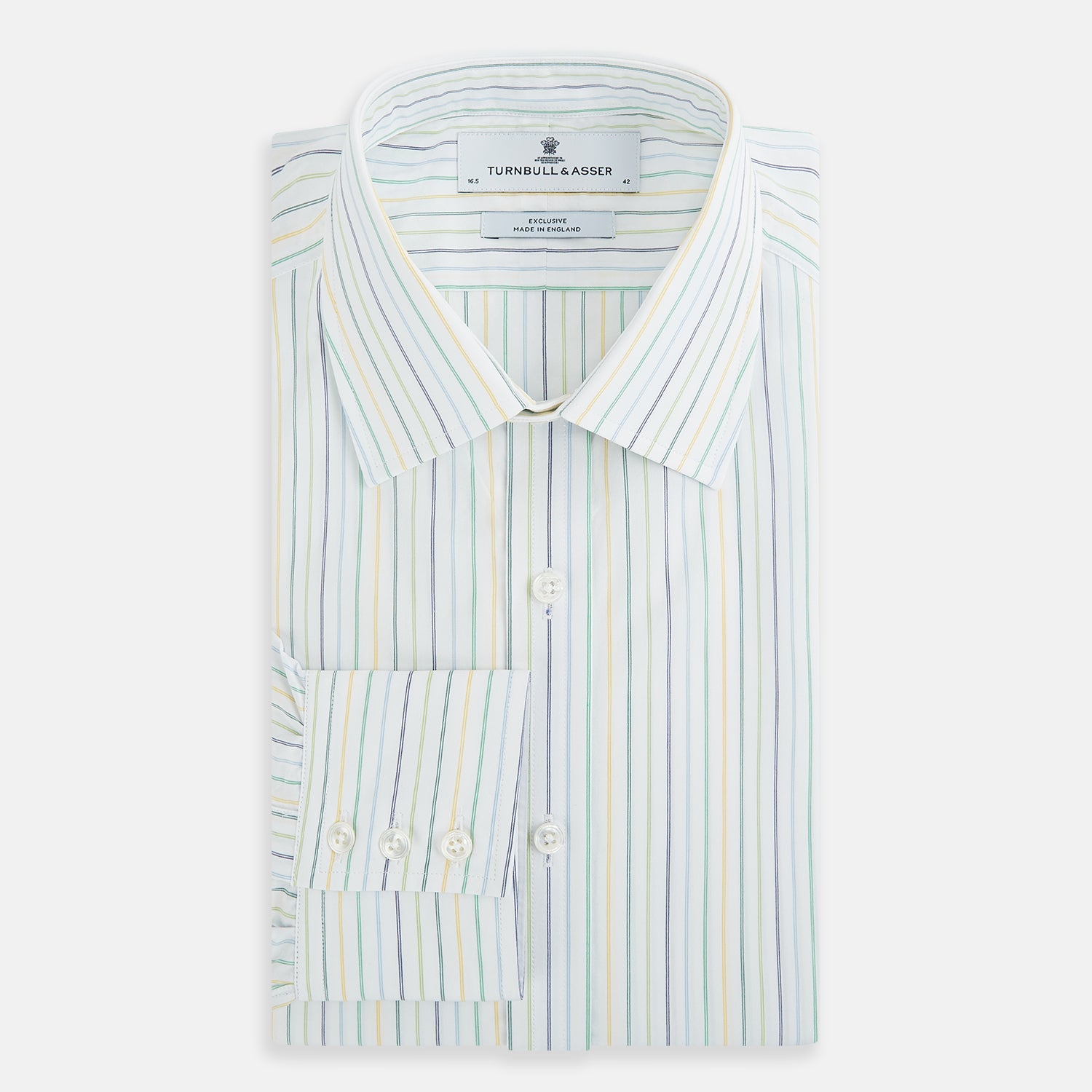 View 5 of product Multi Tone Double Pinstripe Mayfair Shirt
