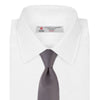 View 2 of product Dark Grey Plain Woven Lace Silk Tie