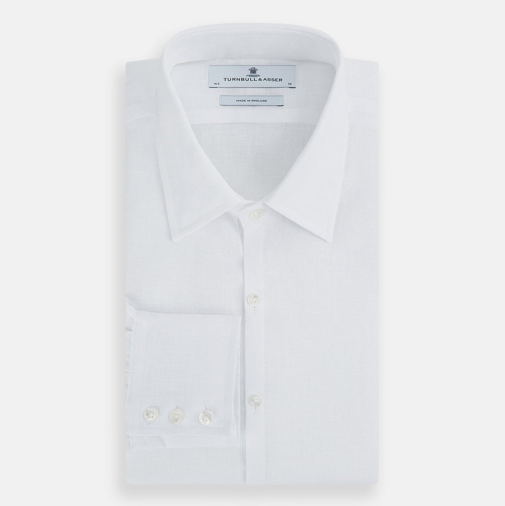 White Linen Westminster Shirt