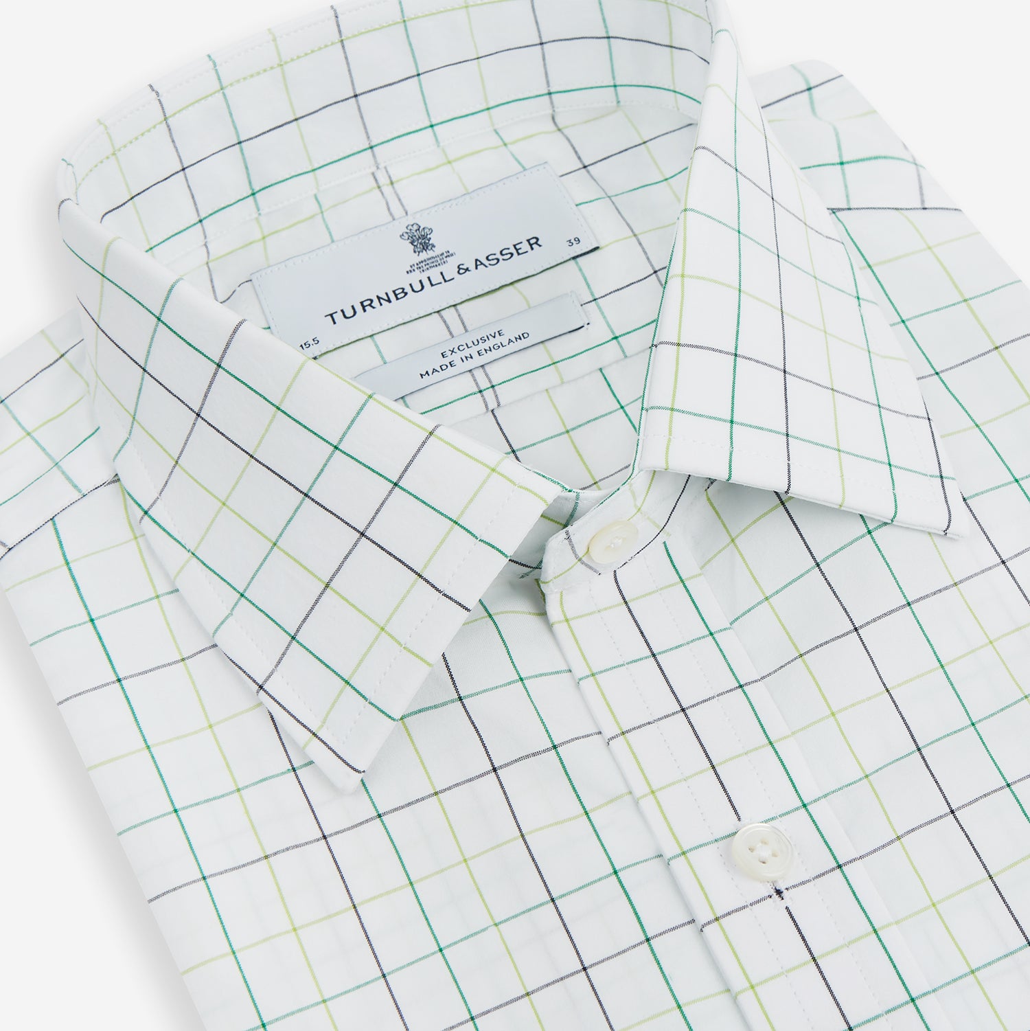 View 2 of product Dark Green Grid Check Mayfair Shirt