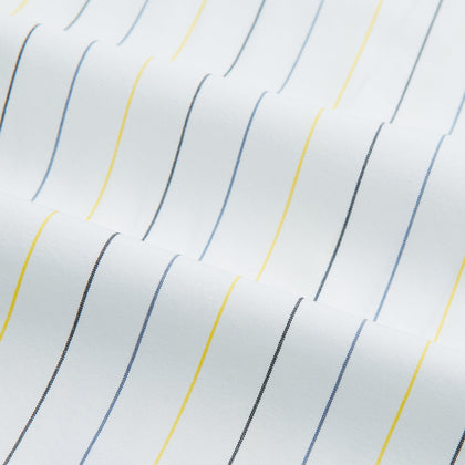 Navy and Yellow Wide Pinstripe Mayfair Shirt Image 5