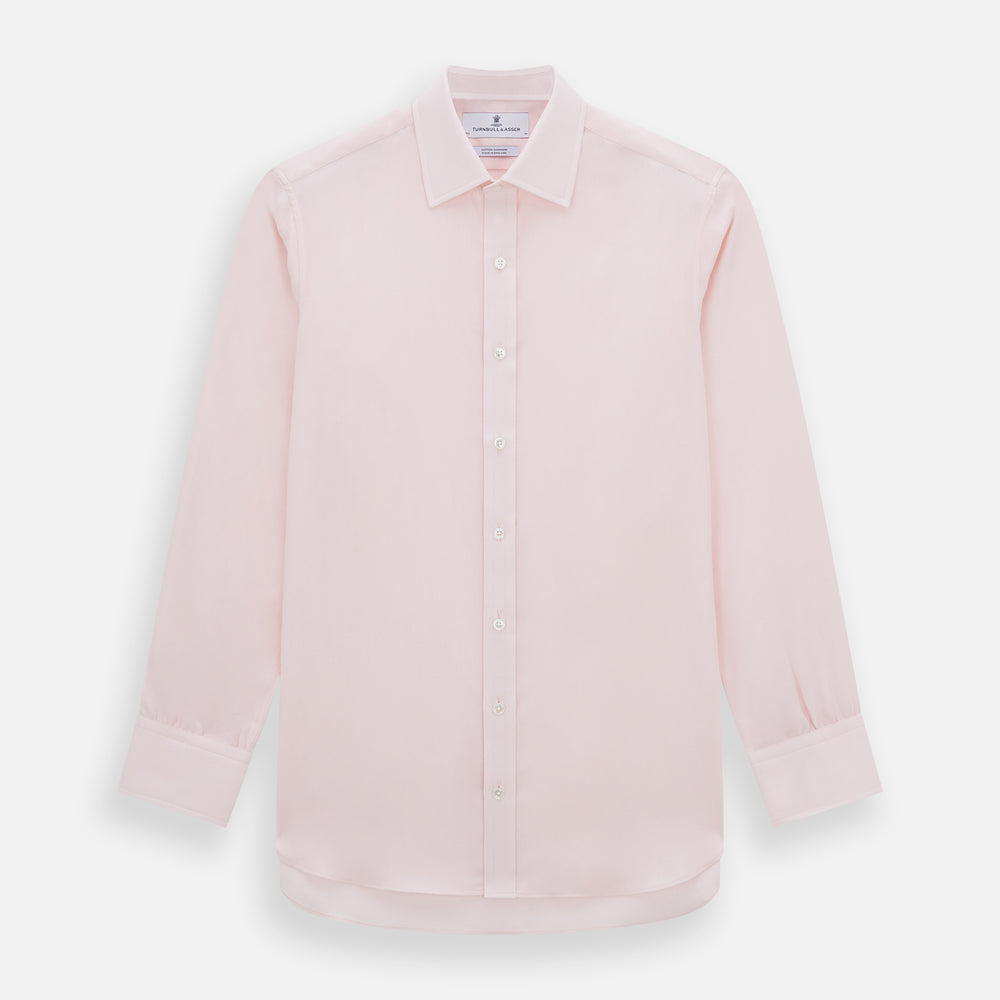 Pale Pink Cotton Cashmere Mayfair Shirt