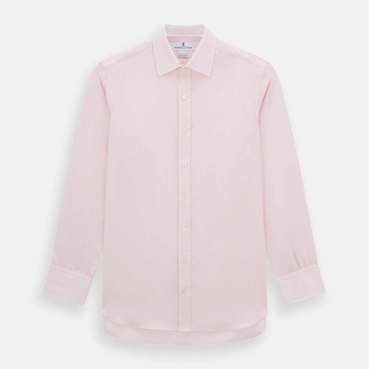 View 1 of product Pale Pink Cotton Cashmere Mayfair Shirt