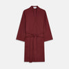 View 2 of product Burgundy Cotton-Cashmere Kimono Gown