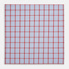 View 3 of product Hand Rolled Red Windowpane Check  Handkerchief