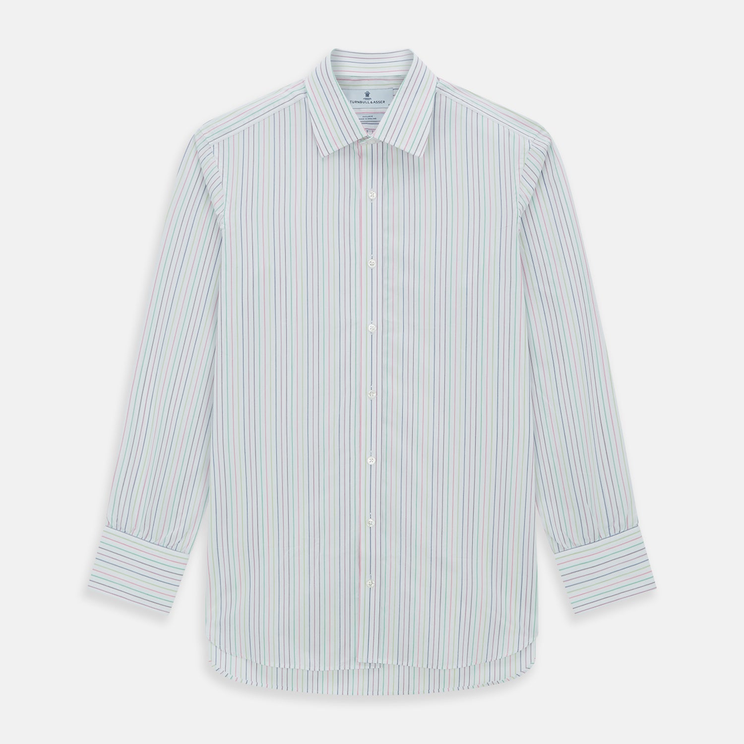 View 1 of product Multicoloured Double Pinstripe Mayfair Shirt