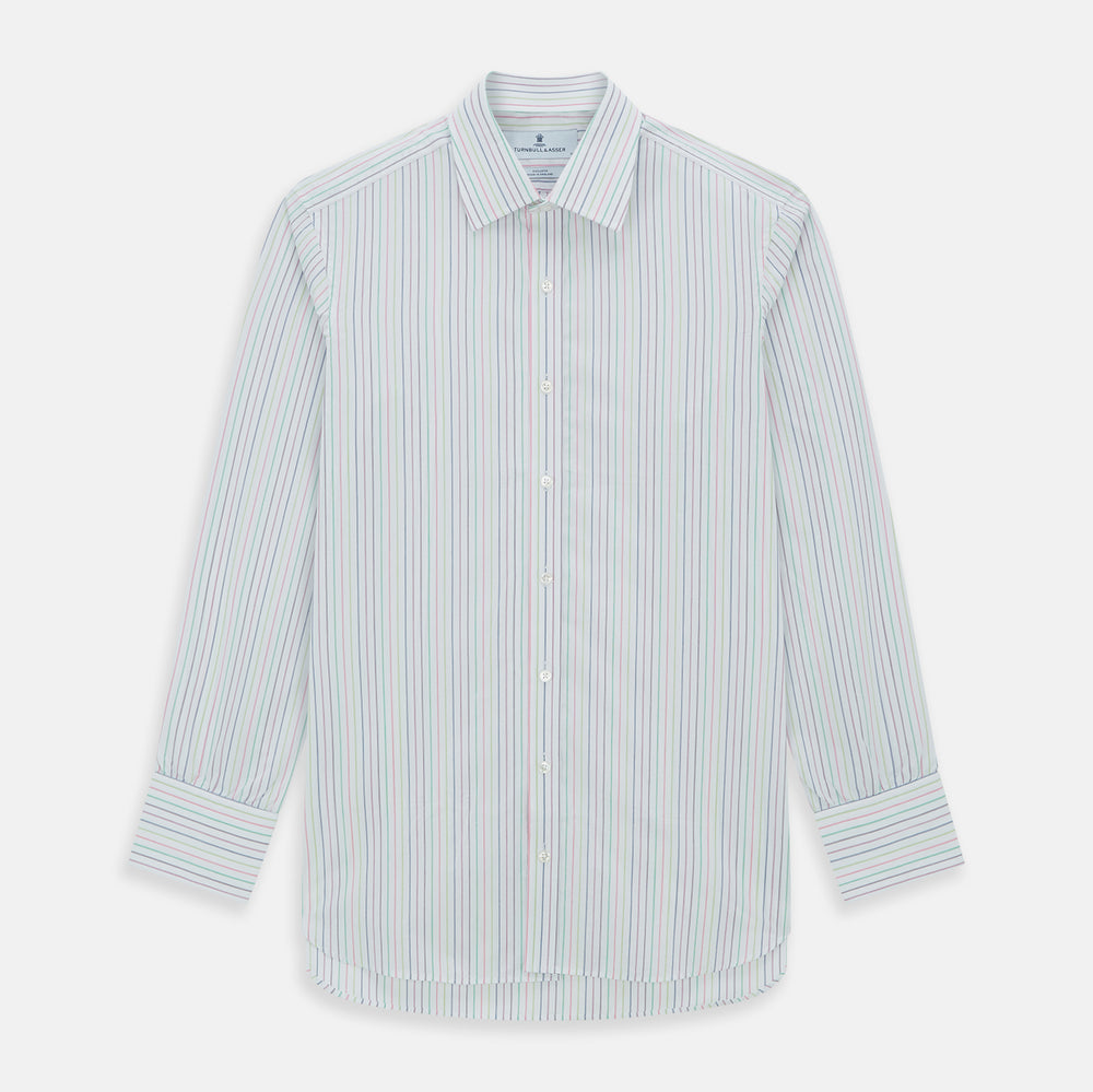 Multicoloured Double Pinstripe Mayfair Shirt