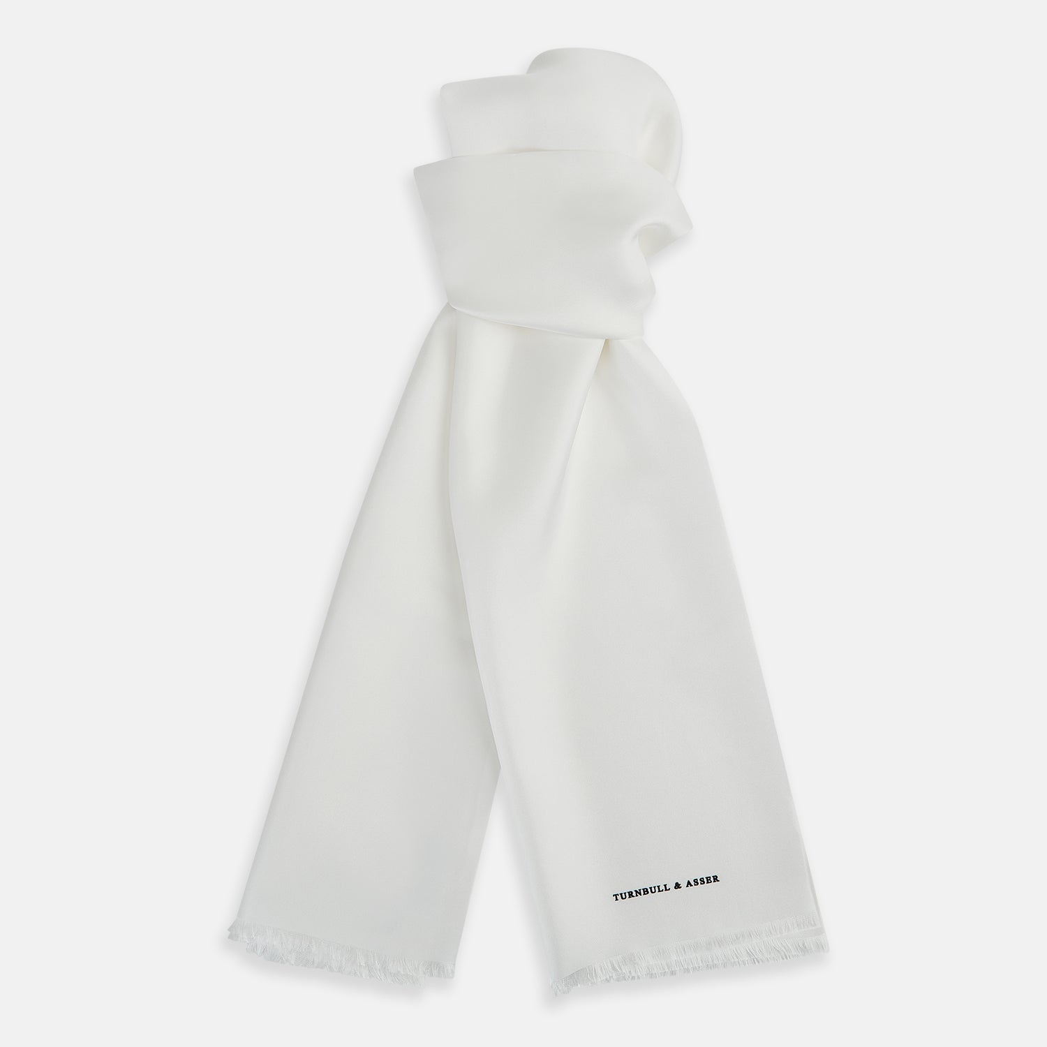 Image 1 of product White Silk Scarf