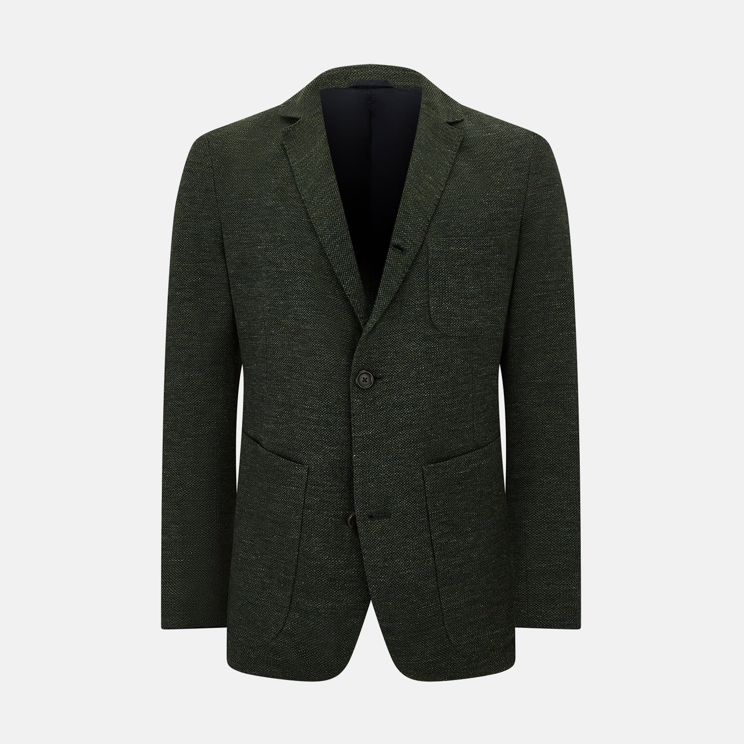 View 1 of product Forest Green Linen Blend Cambridge blazer