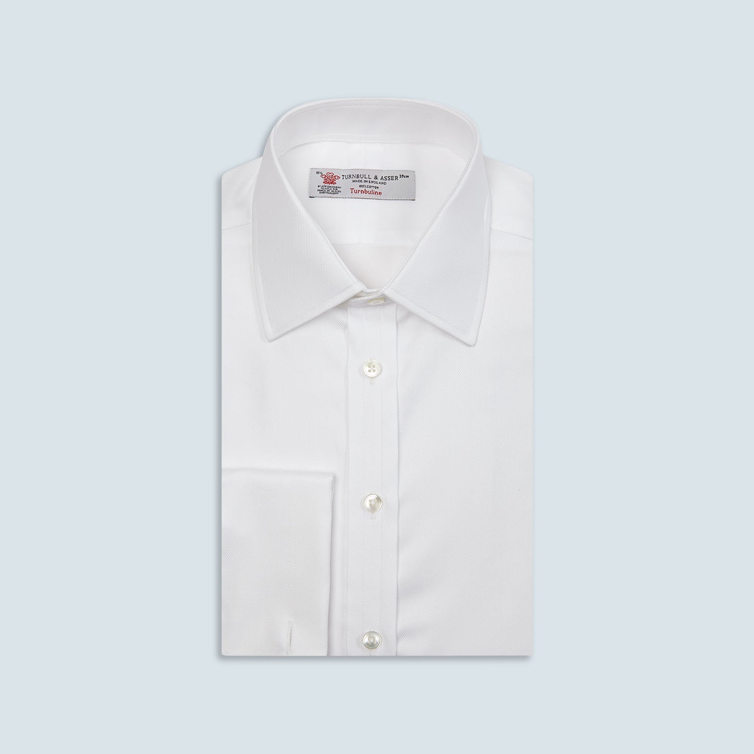 View 1 of product White Oxford Shirt with T&A Collar and Double Cuffs