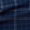 View 8 of product Indigo and White Thin Plaid Check Windsor Shirt